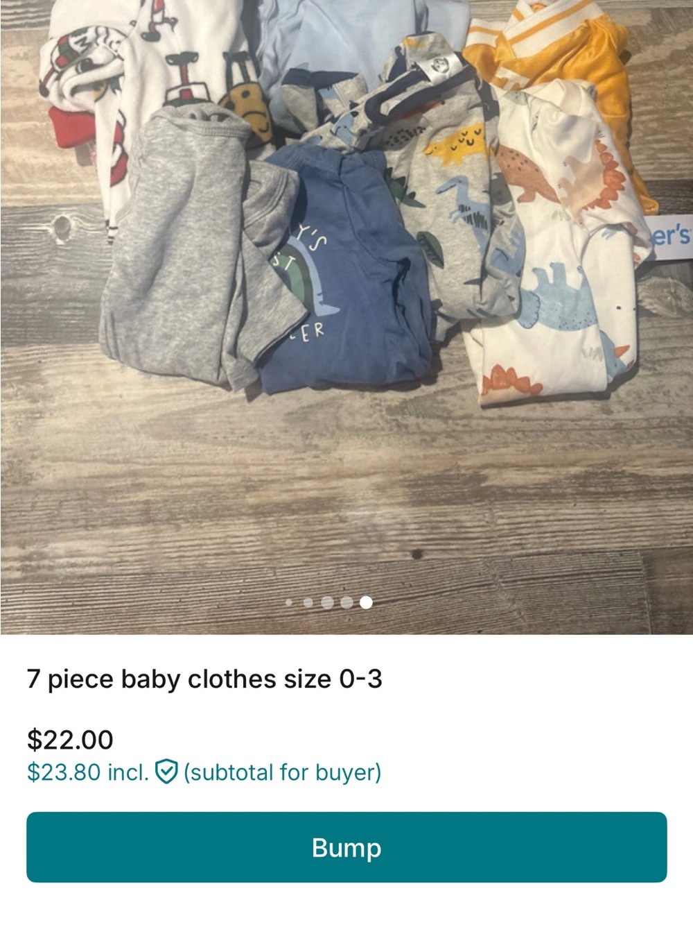 Carter's Baby 7-Pack Sleepwear Set - Blue, Gray, White, Yellow, Orange